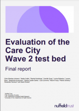 Evaluation of the Care City Wave 2 test bed: Final report
